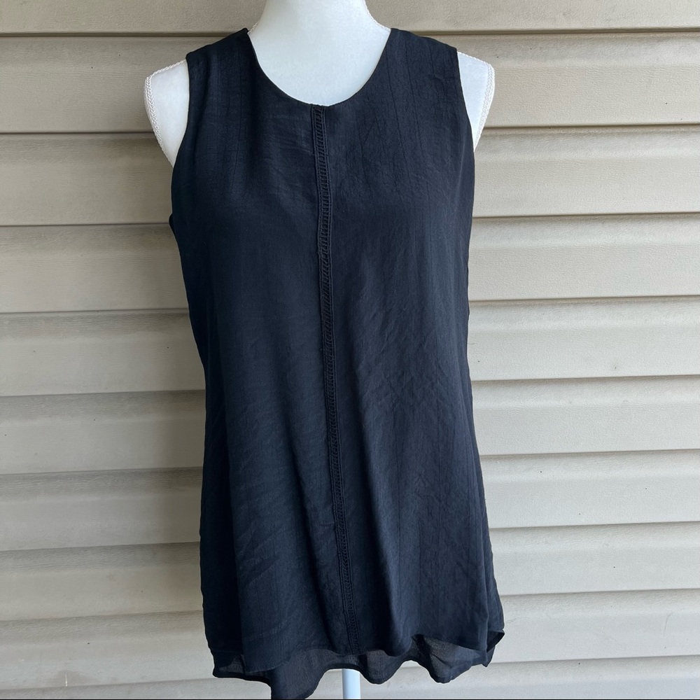 •Fever• NWT Ladies' Sleeveless Double Layer Woven Tank - Size Small